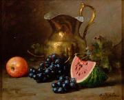 Alfred Hirv Natuurmort kannu ja viinamarjadega Spain oil painting artist
